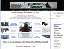 Tablet Screenshot of hansensresort.com